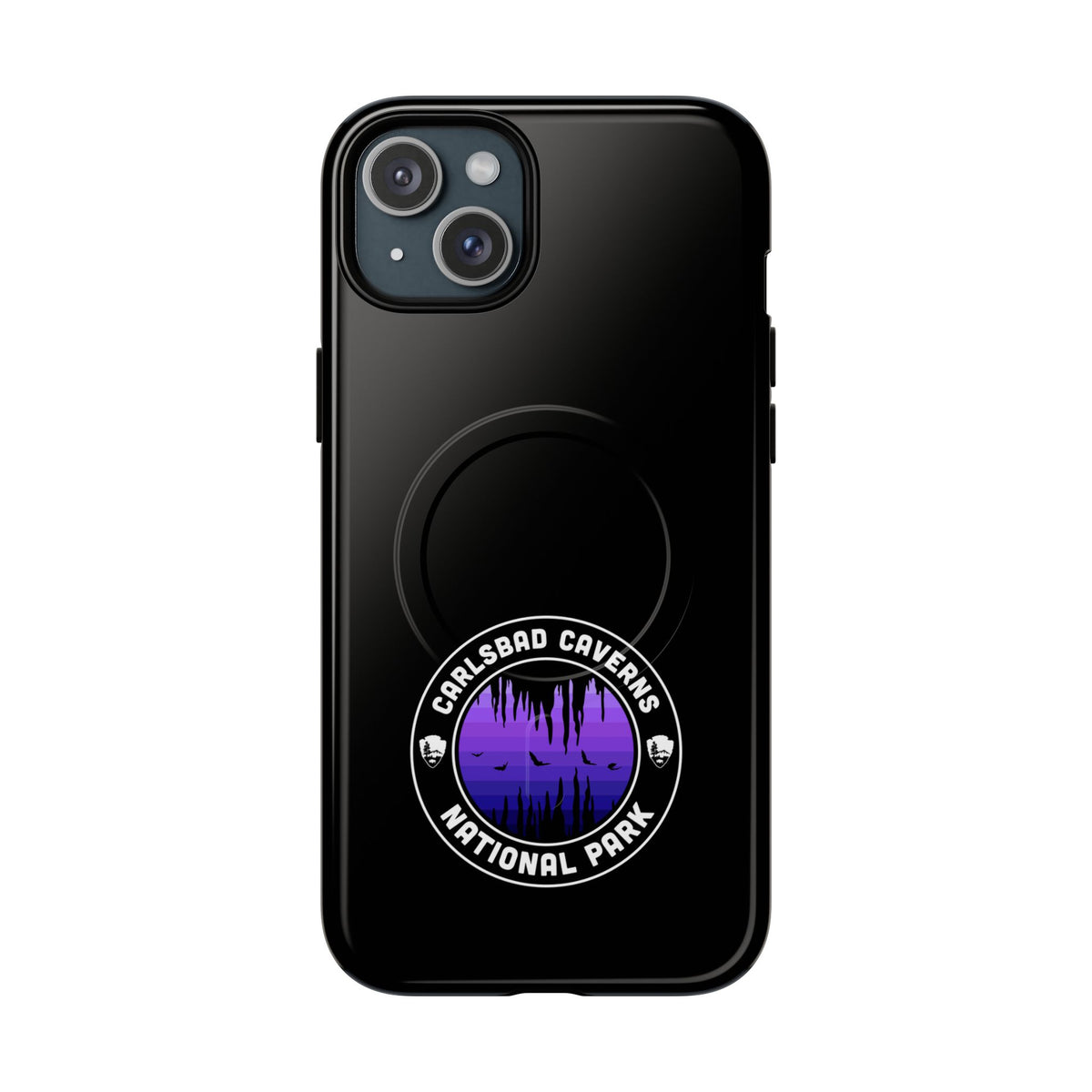Carlsbad Caverns National Park iPhone Case with MagSafe - Round Emblem Design