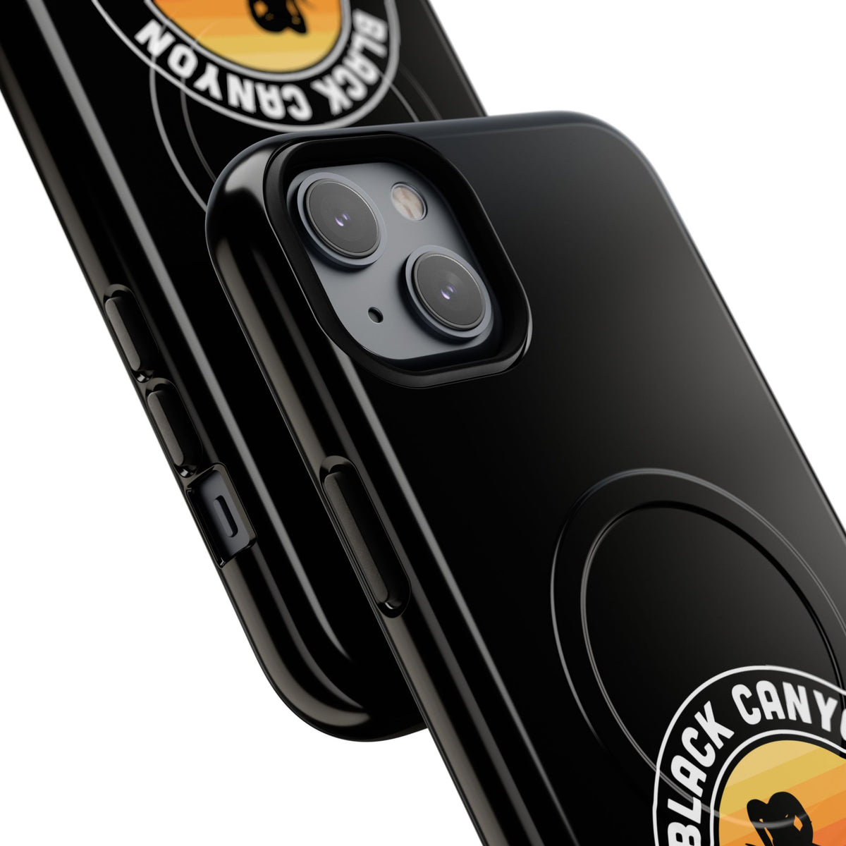 Black Canyon of the Gunnison National Park iPhone Case with MagSafe - Round Emblem Design