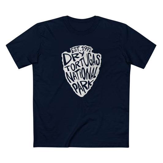 Dry Tortugas National Park T-Shirt - Arrowhead Design in Navy