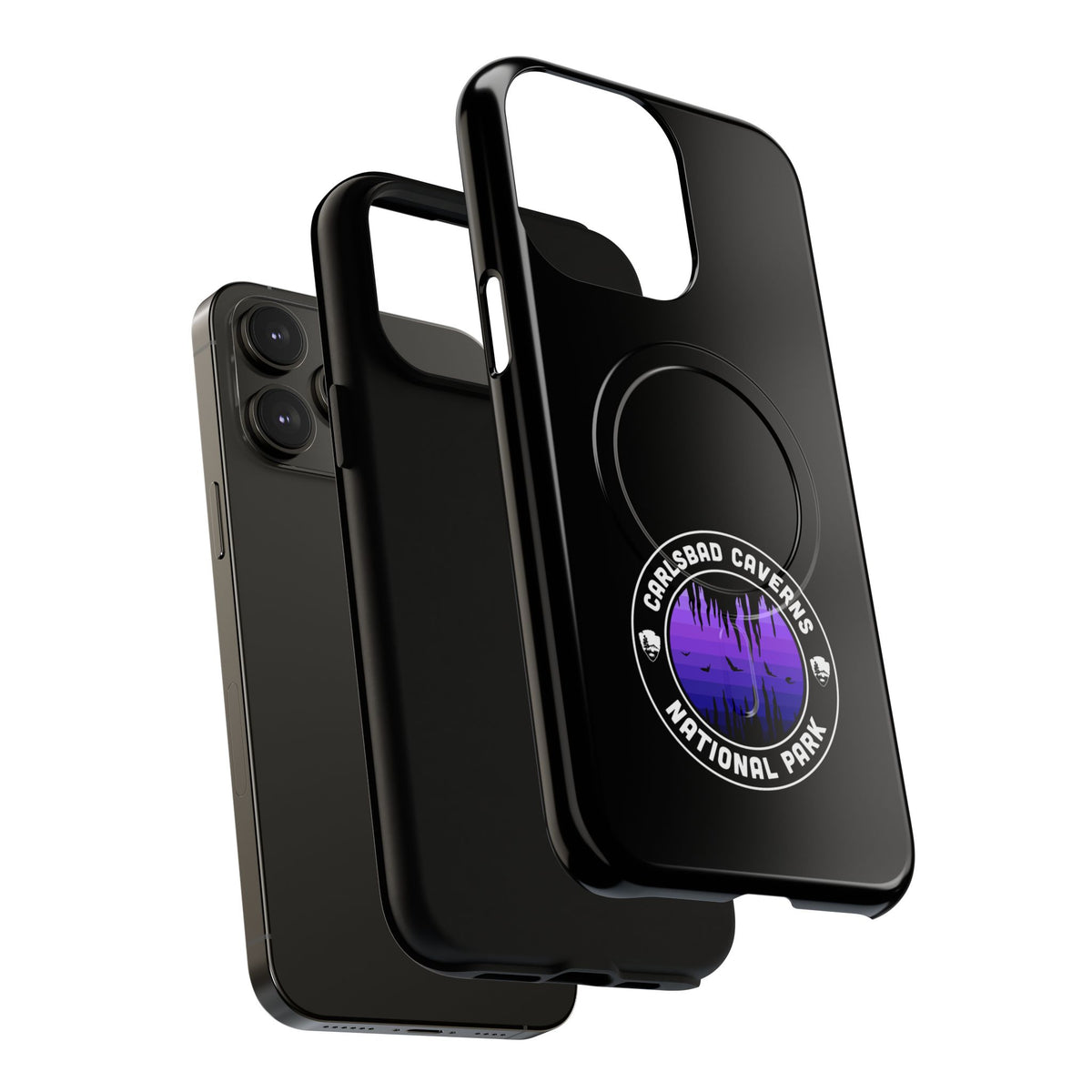Carlsbad Caverns National Park iPhone Case with MagSafe - Round Emblem Design