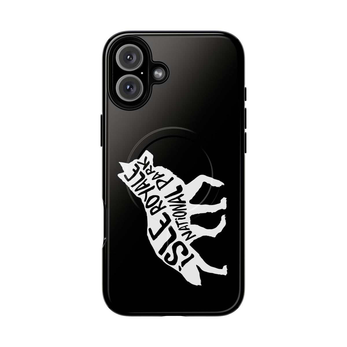 Isle Royale National Park iPhone Case with MagSafe - Wolf Design