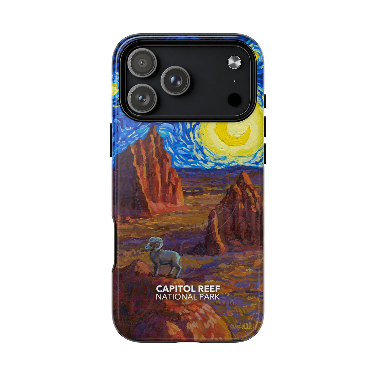 Capitol Reef National Park iPhone Case with MagSafe - Starry Night