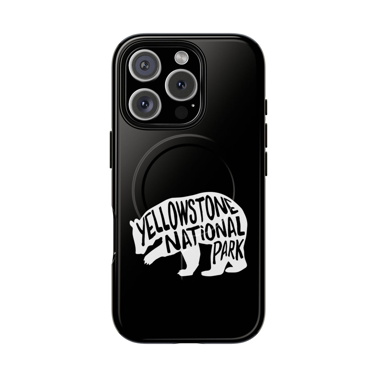 Yellowstone National Park iPhone Case with MagSafe - Grizzly Bear Design