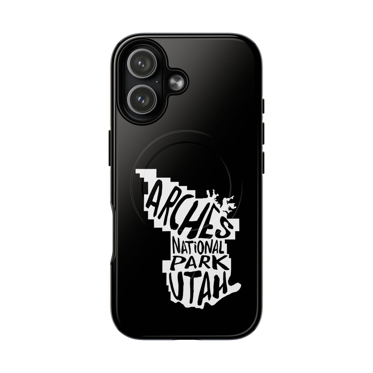 Arches National Park iPhone Case with MagSafe - Map Design