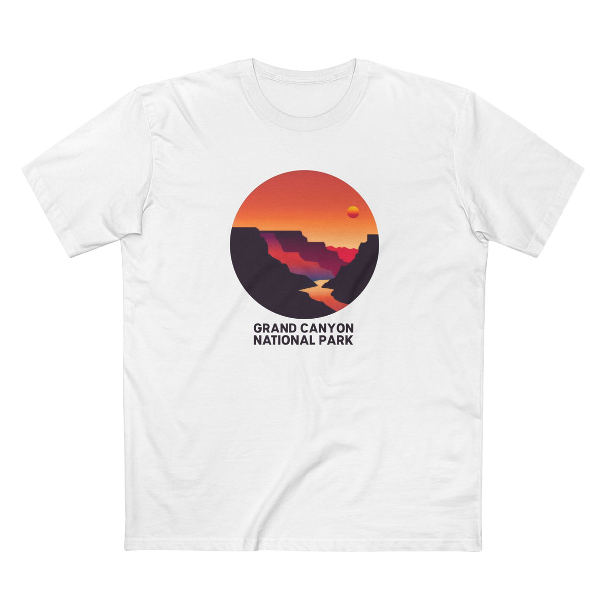 Grand Canyon National Park T-Shirt - Circular Logo in White
