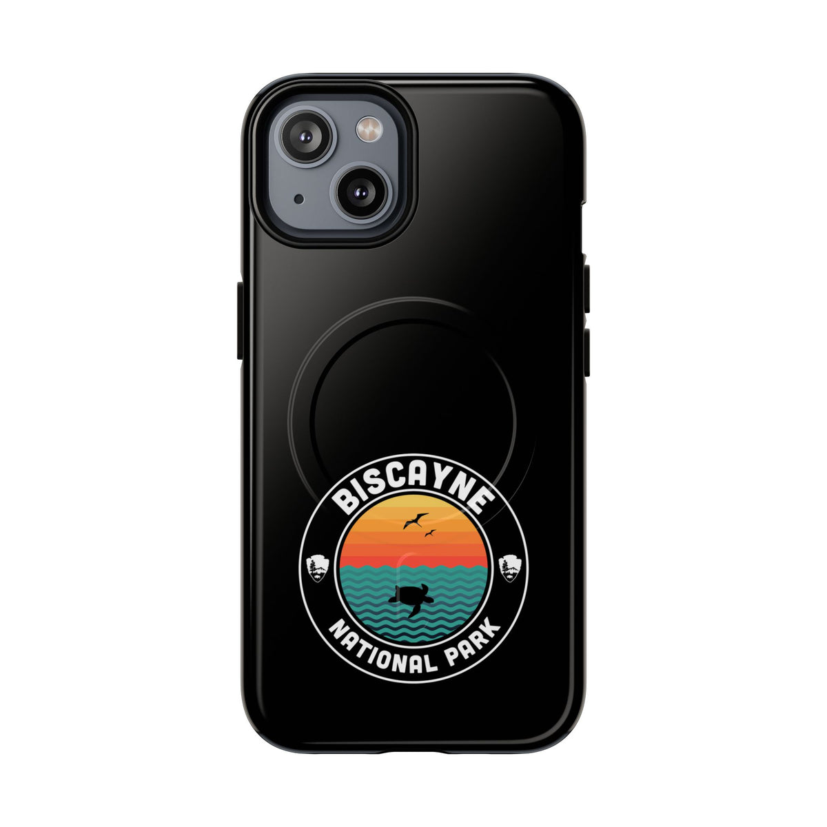 Biscayne National Park iPhone Case with MagSafe - Round Emblem Design
