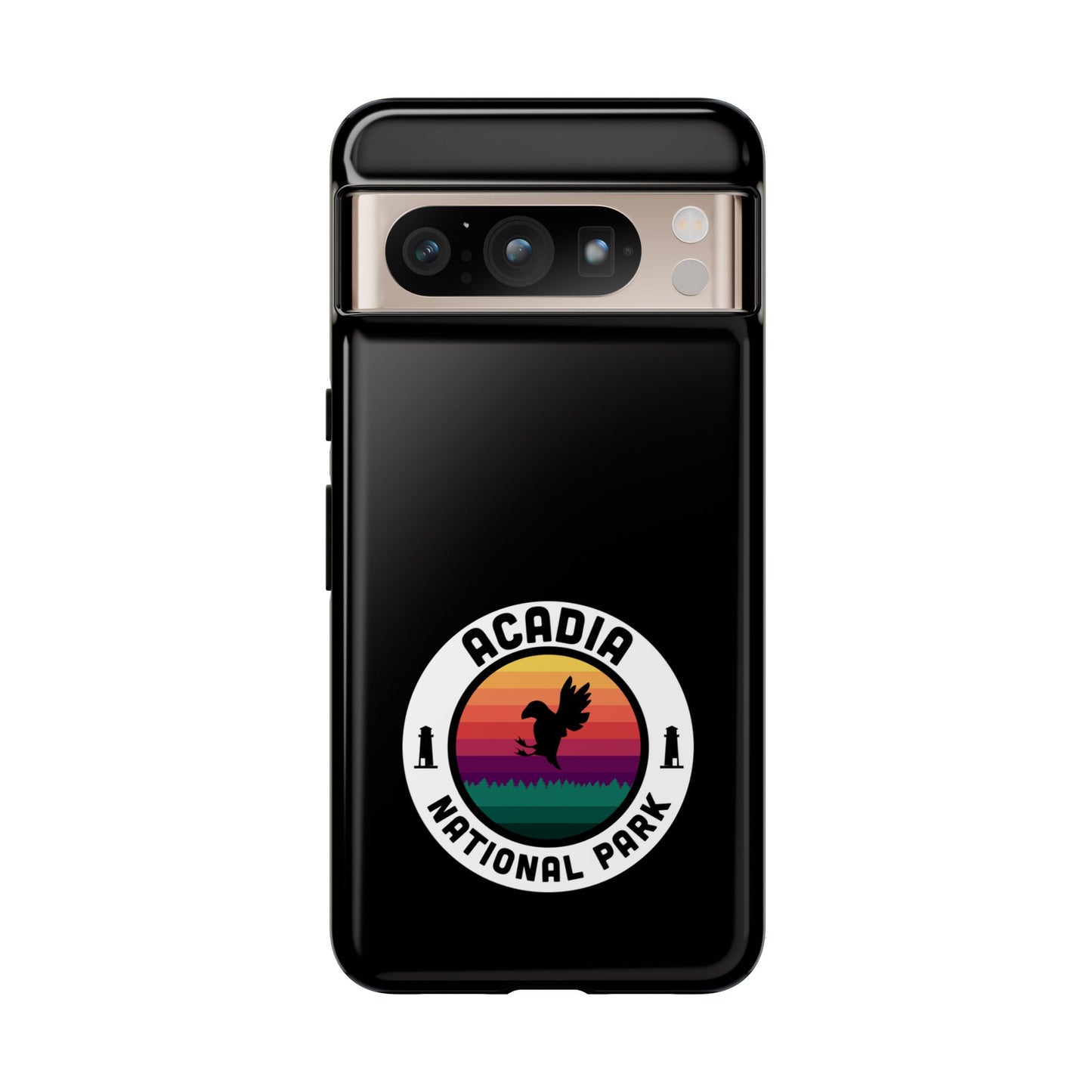 Acadia National Park Phone Case - Round Emblem Design