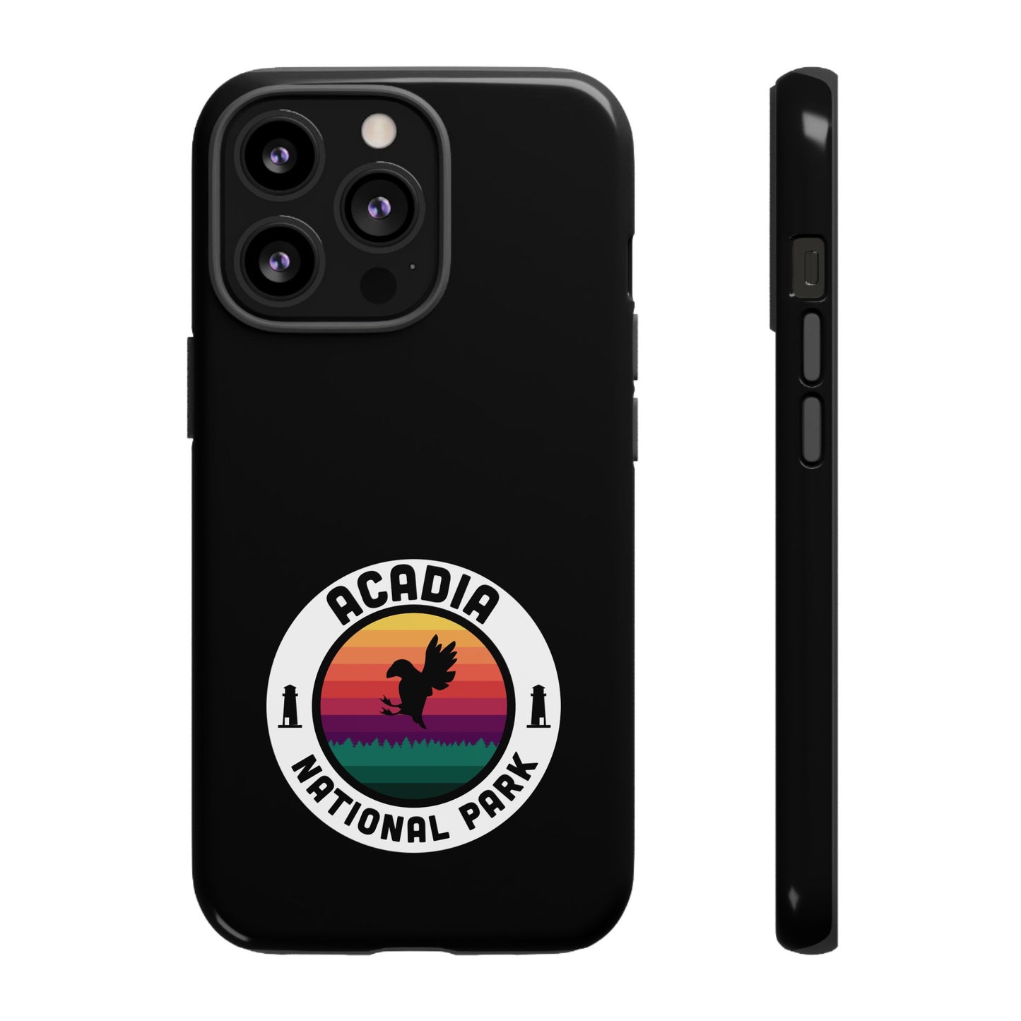 Acadia National Park Phone Case - Round Emblem Design