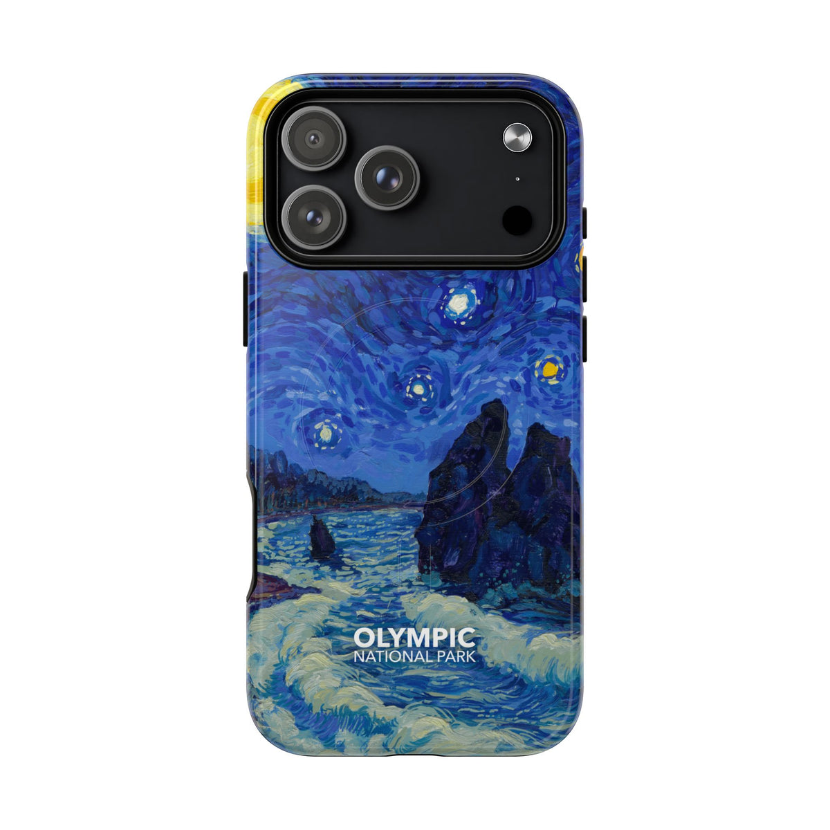 Olympic National Park iPhone Case with MagSafe - Starry Night