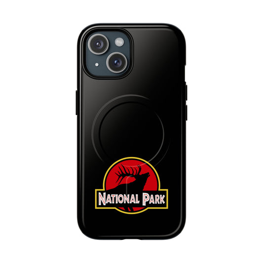 Elk National Park iPhone Case with MagSafe - Parody Logo