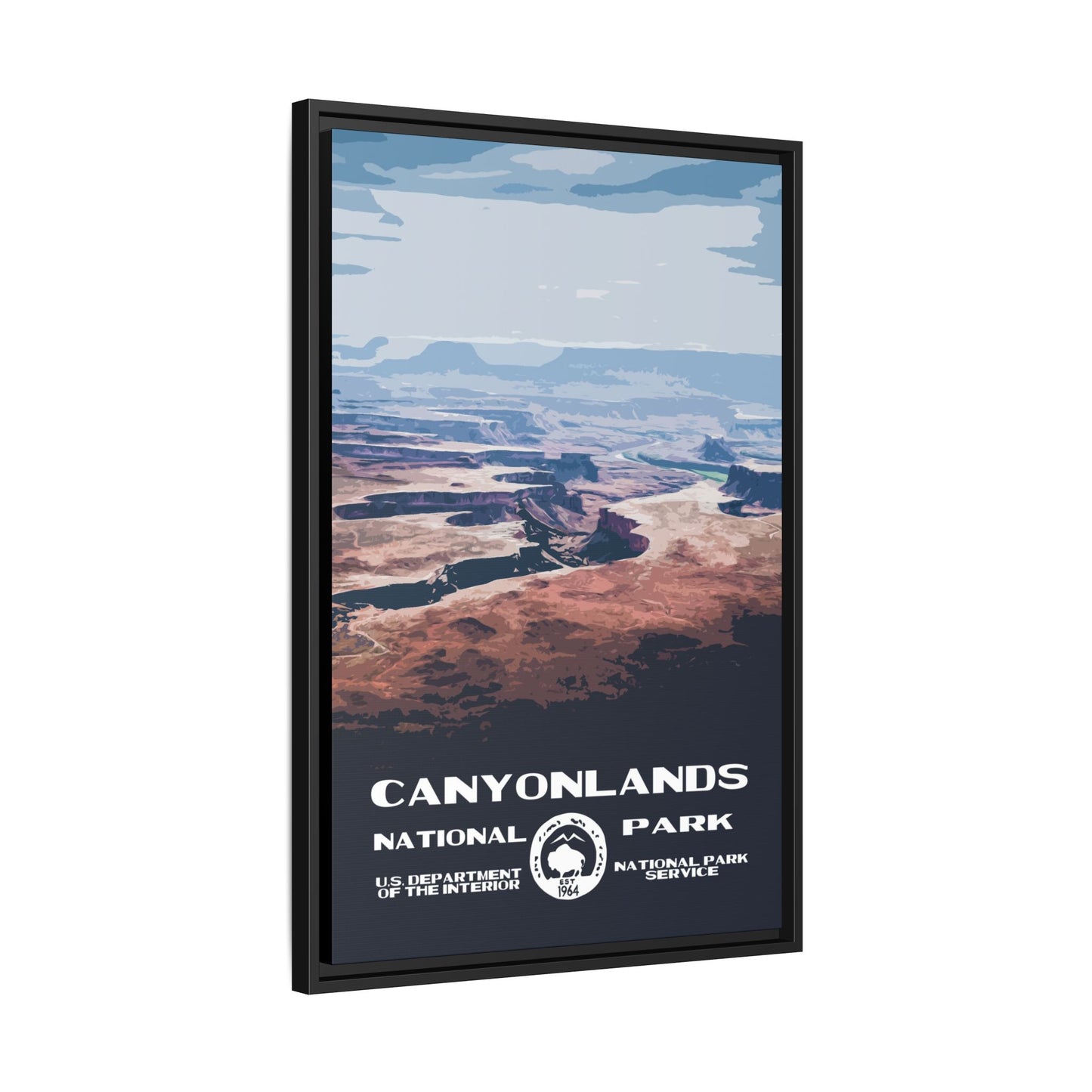 Canyonlands National Park Framed Canvas - WPA Poster