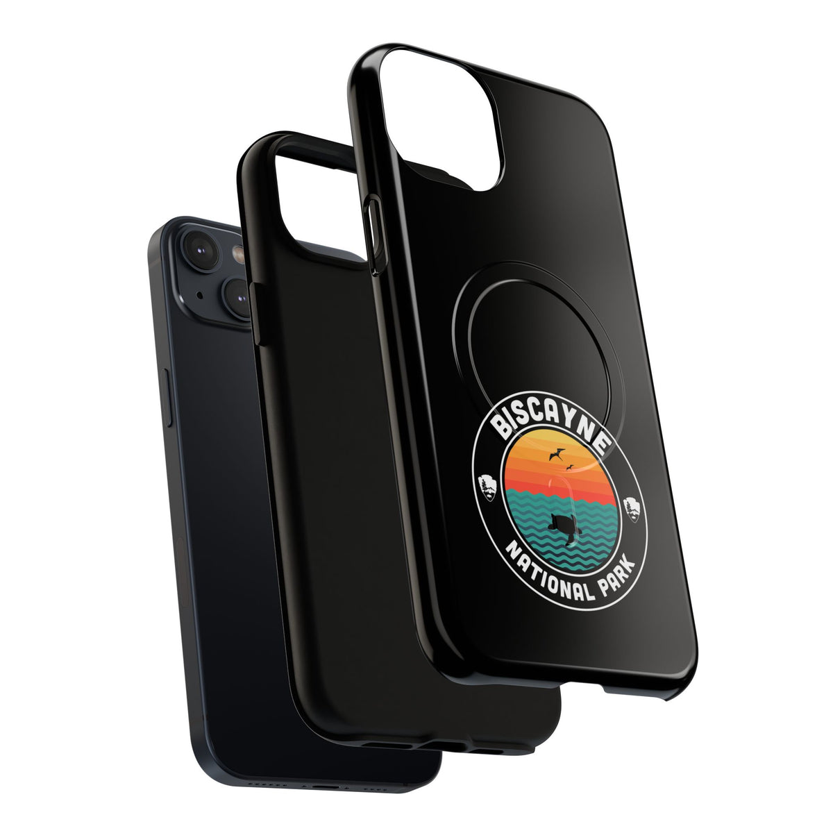 Biscayne National Park iPhone Case with MagSafe - Round Emblem Design