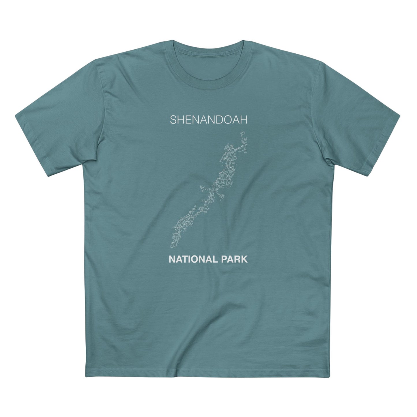 Shenandoah National Park T-Shirt Lines in Slate Blue