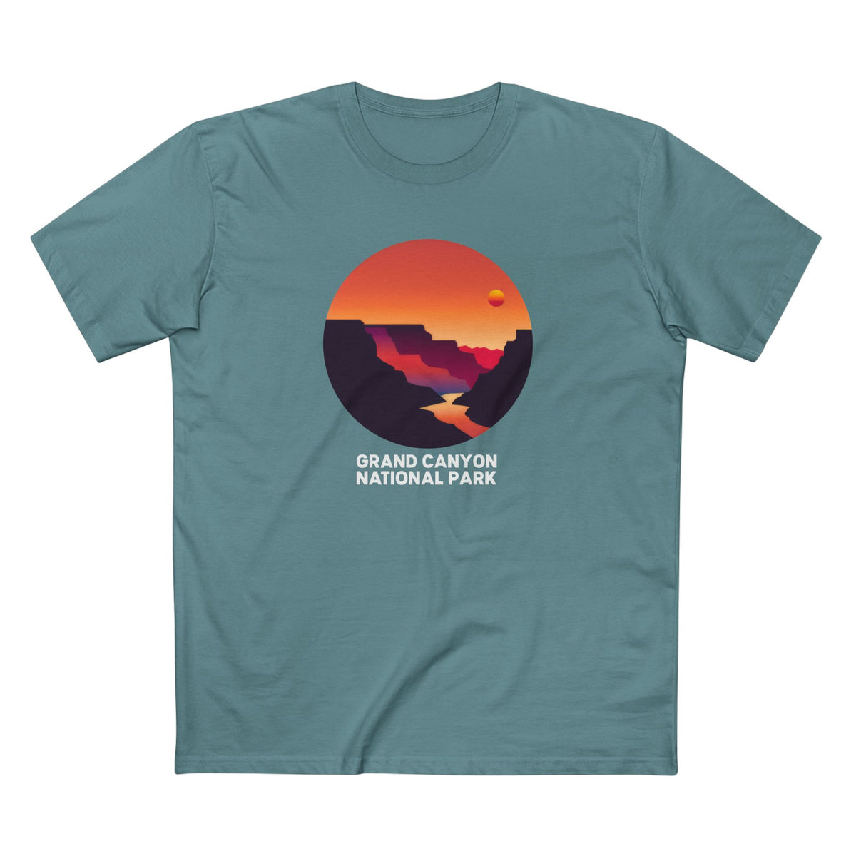 Grand Canyon National Park T-Shirt - Circular Logo in Slate Blue