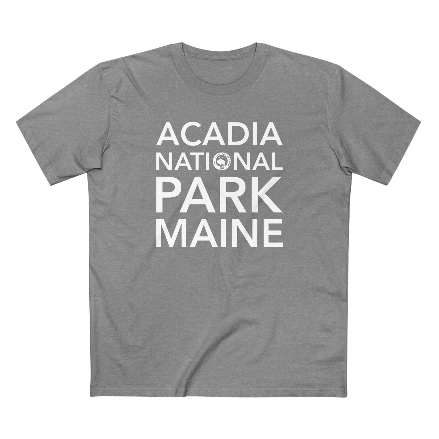Acadia National Park T-Shirt Block Text