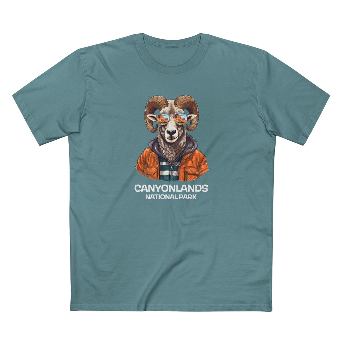 Canyonlands National Park T-Shirt - Bighorn Sheep in Slate Blue