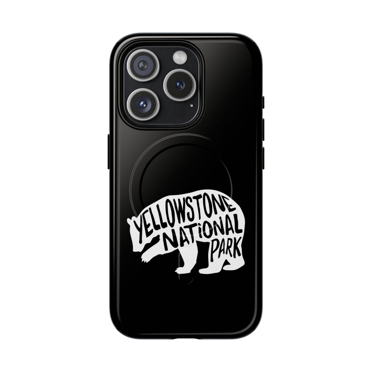 Yellowstone National Park iPhone Case with MagSafe - Grizzly Bear Design