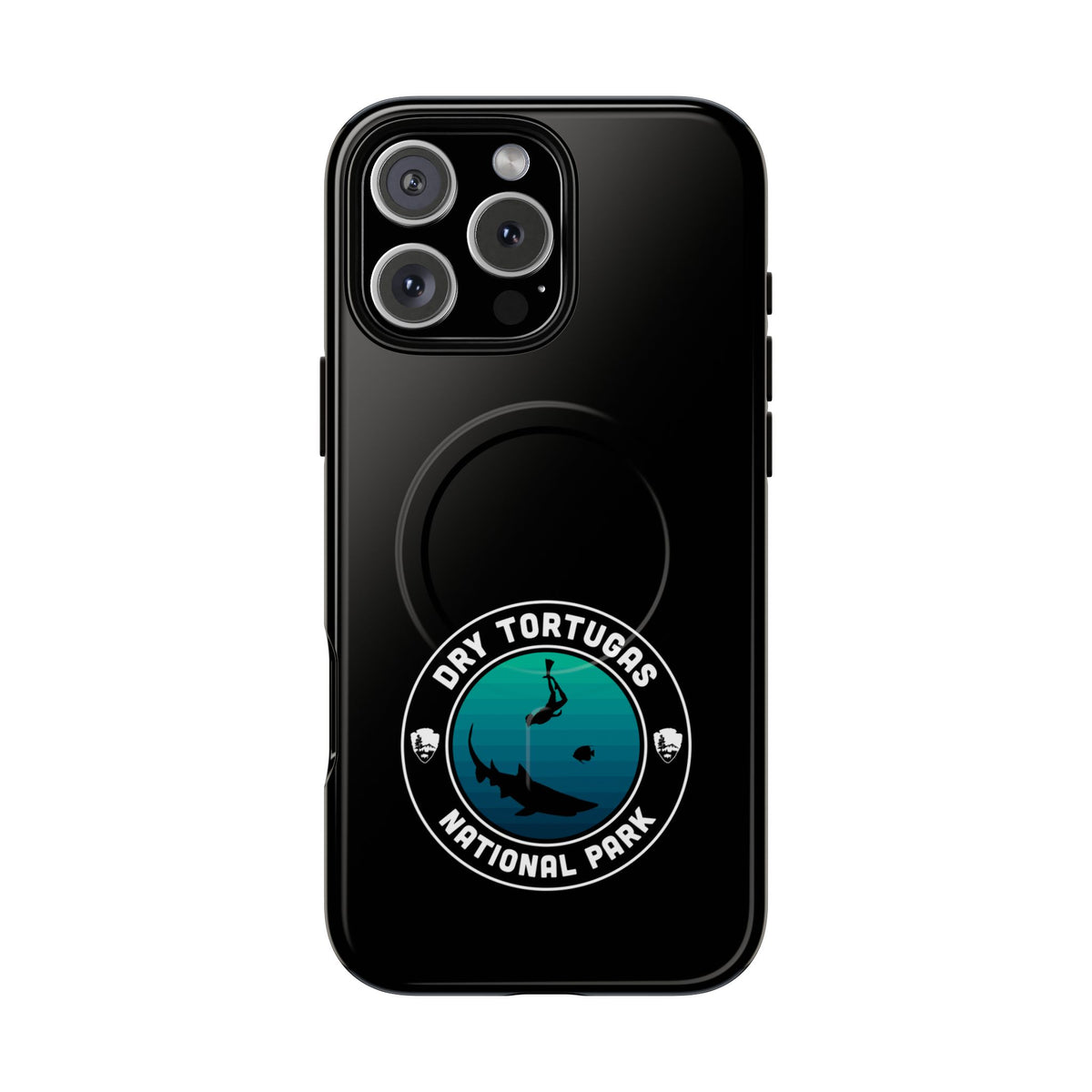 Dry Tortugas National Park iPhone Case with MagSafe - Round Emblem Design