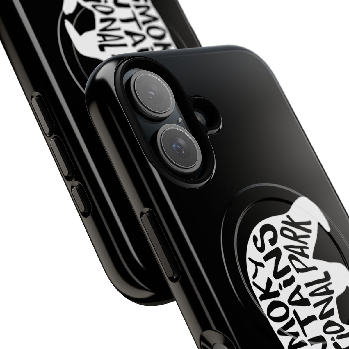 Great Smoky Mountains National Park iPhone Case with MagSafe - Black Bear Design