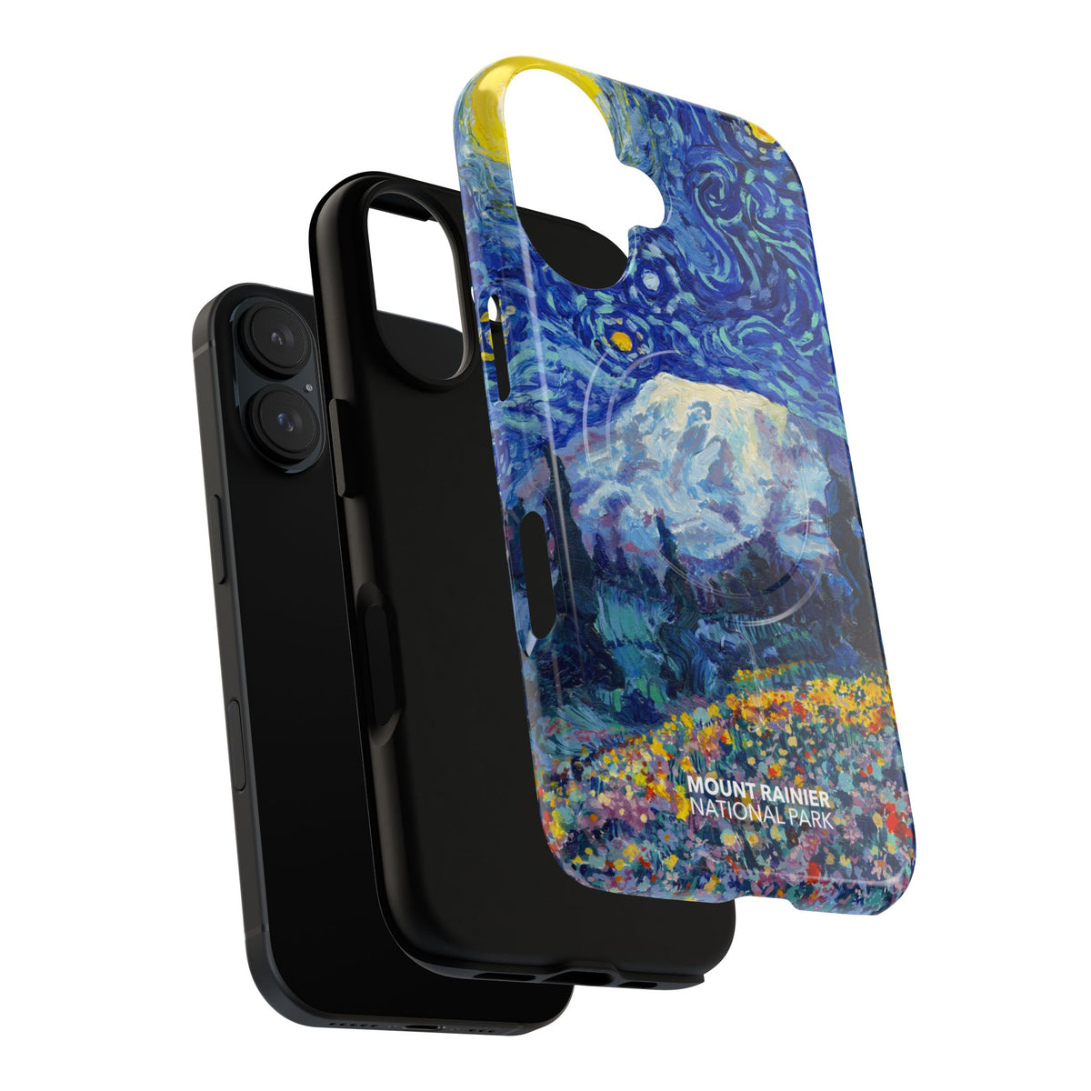 Mount Rainier National Park iPhone Case with MagSafe - Starry Night