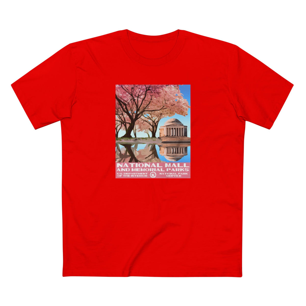 National Mall Washington DC T-Shirt in Red