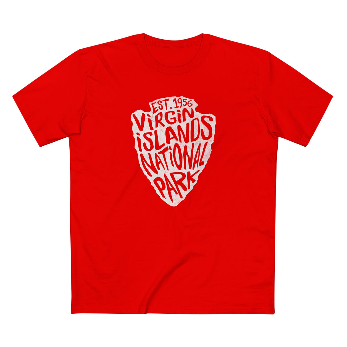 Virgin Islands National Park T-Shirt - Arrow Head Design in Red