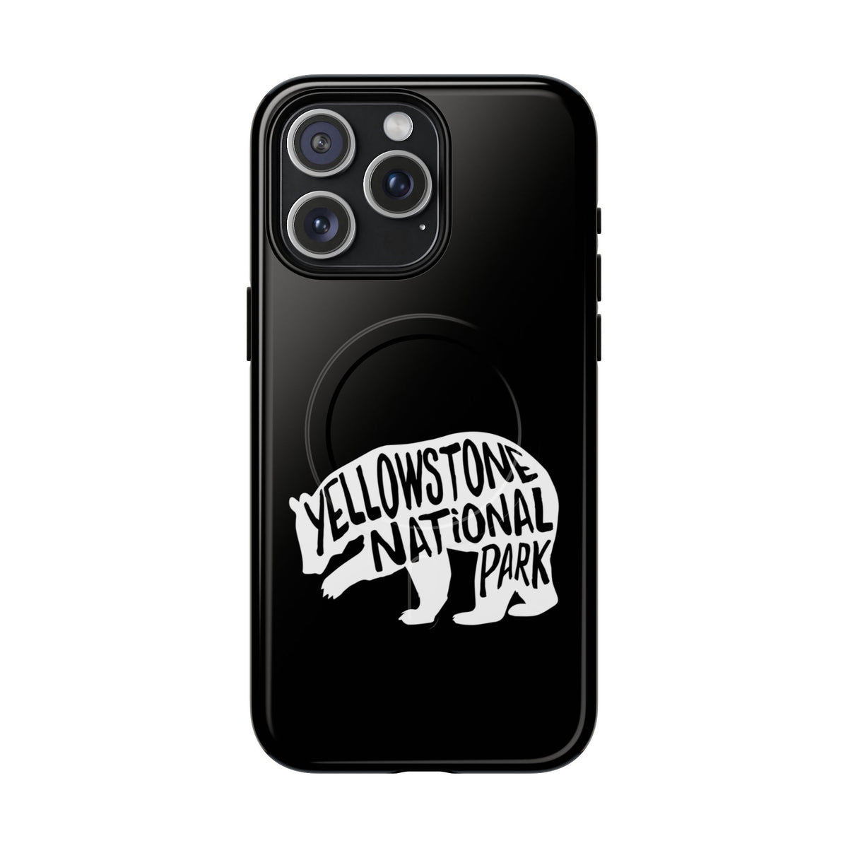 Yellowstone National Park iPhone Case with MagSafe - Grizzly Bear Design