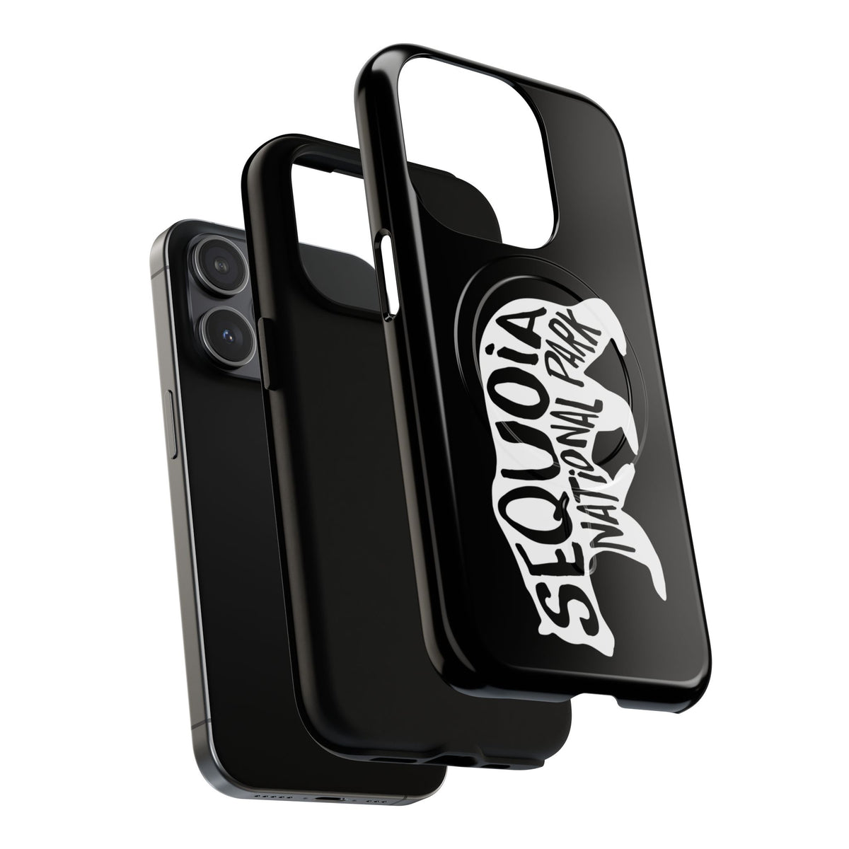 Sequoia National Park iPhone Case with MagSafe - Black Bear Design