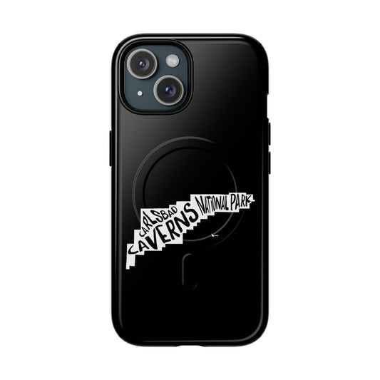 Carlsbad Caverns National Park iPhone Case with MagSafe - Map Design