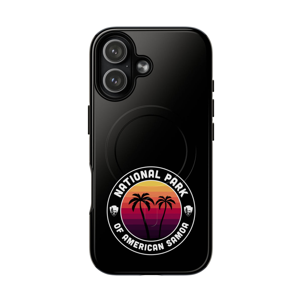 National Park of American Samoa iPhone Case with MagSafe - Round Emblem Design
