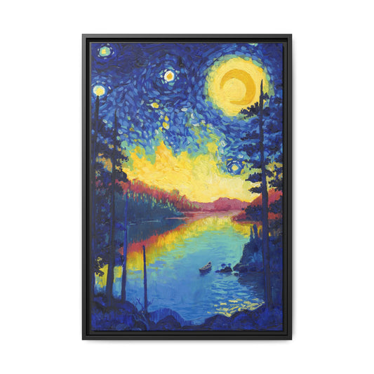 Voyageurs National Park Framed Canvas - The Starry Night