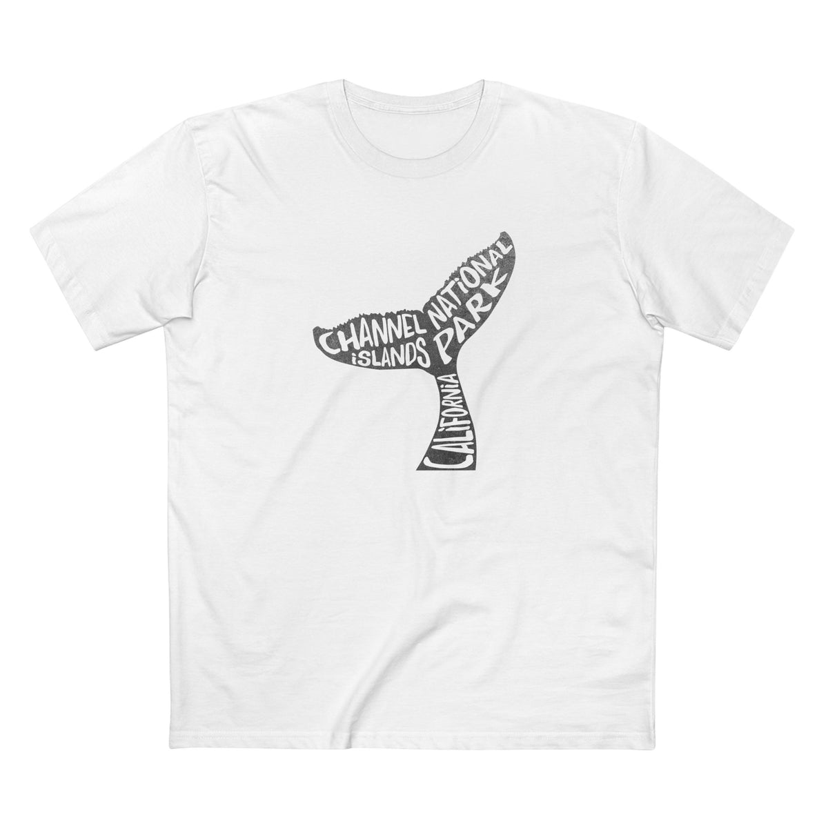 Channel Islands National Park T-Shirt - Humpback Whale Tale in White