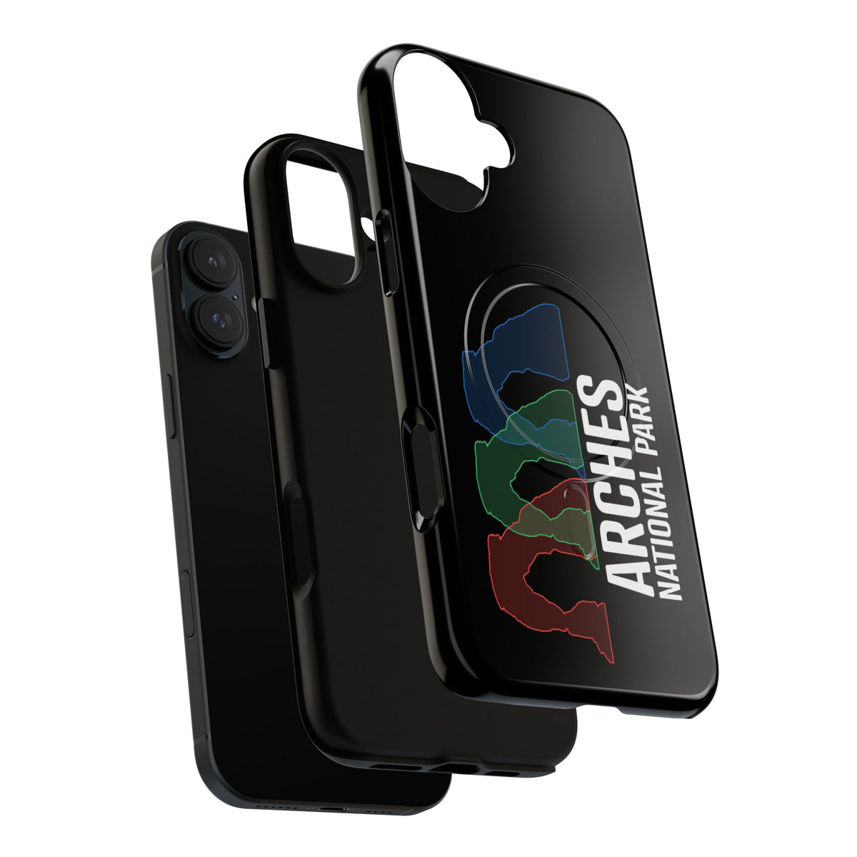 Arches National Park iPhone Case with MagSafe - Delicate Arch Histogram Design