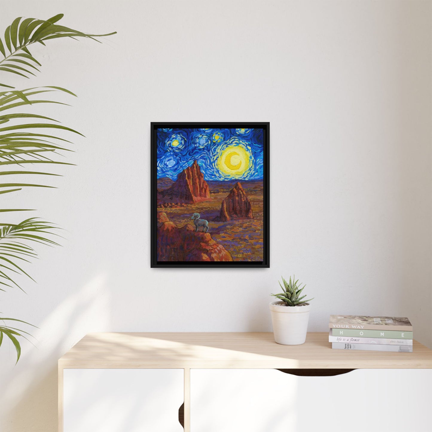 Capitol Reef National Park Framed Canvas - The Starry Night