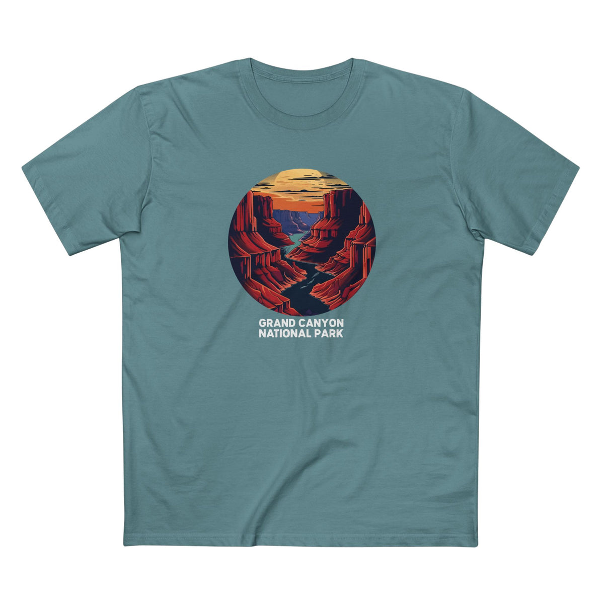 Grand Canyon National Park T-Shirt - Mile High Canyon in Slate Blue