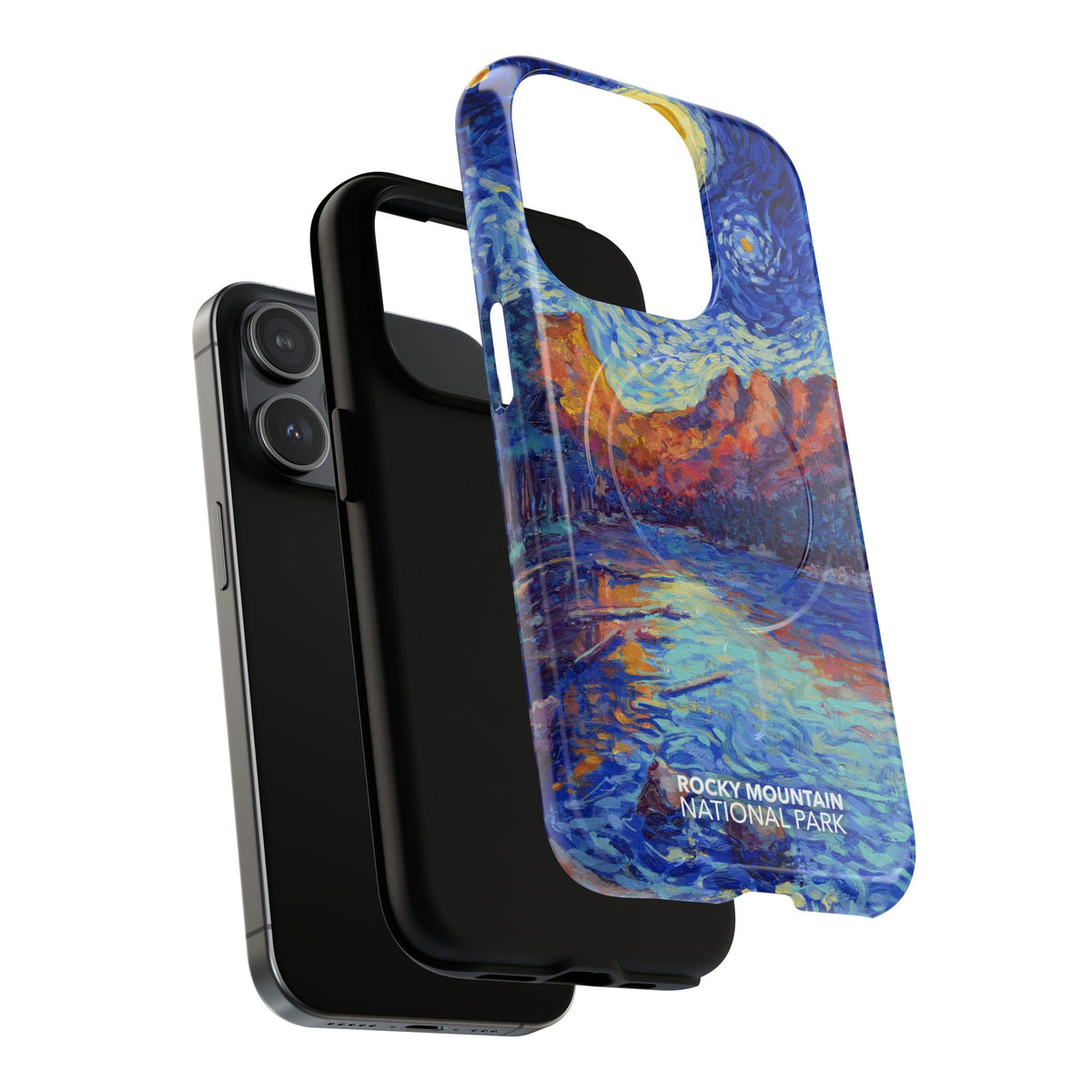 Rocky Mountain National Park iPhone Case with MagSafe - Starry Night