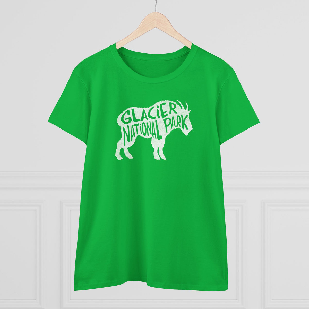 Glacier National Park Women's T-Shirt - Mountain Goat