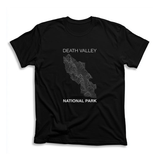 Death Valley National Park T-Shirt Lines in Black