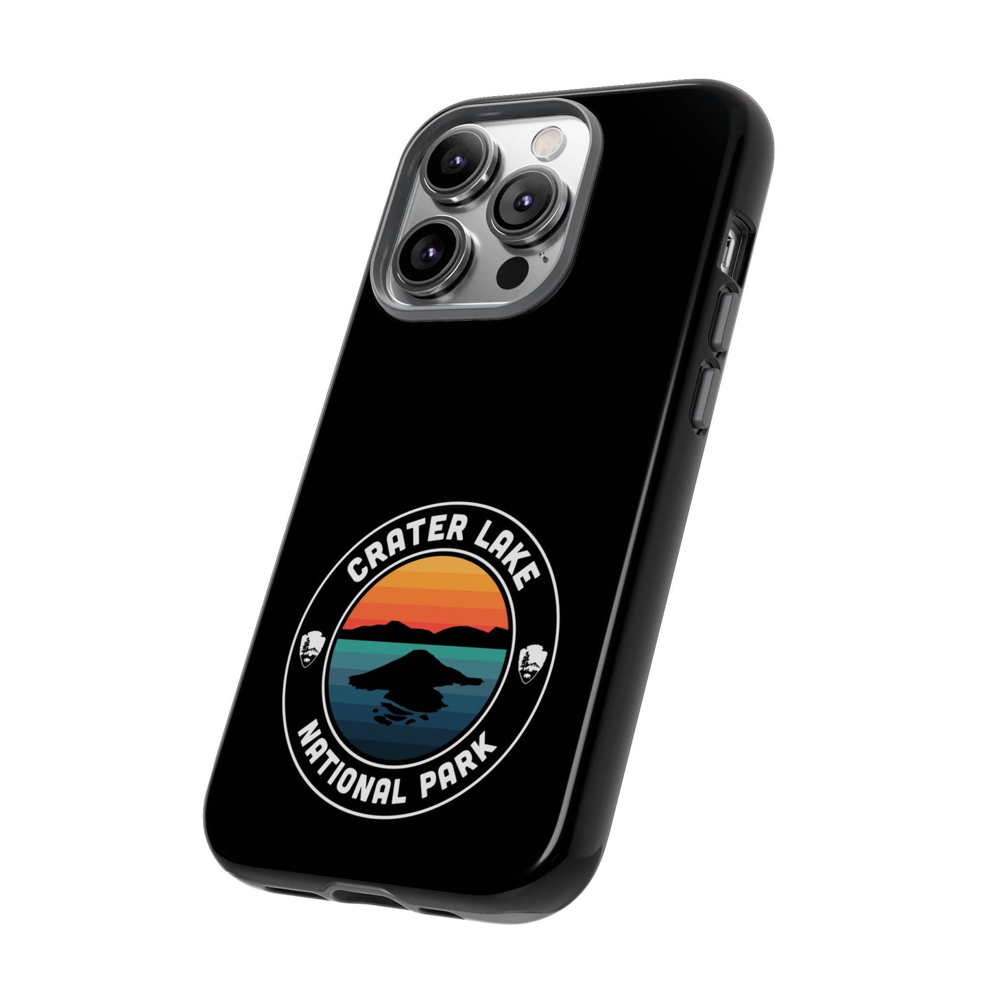 Crater Lake National Park Phone Case - Round Emblem Design