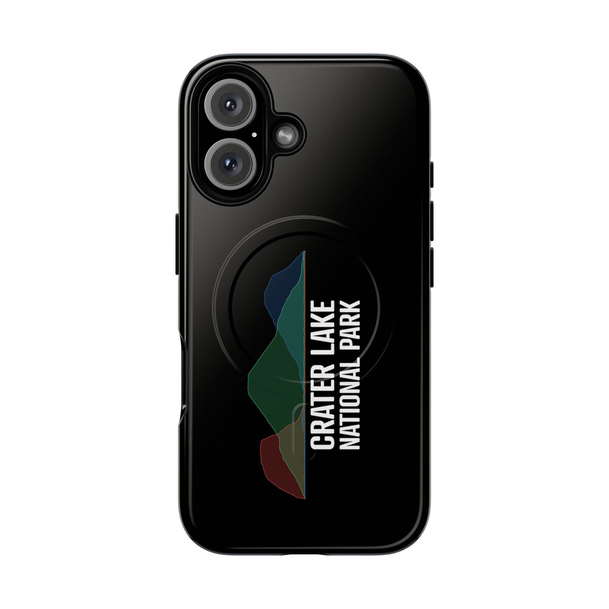 Crater Lake National Park iPhone Case with MagSafe - Histogram Design