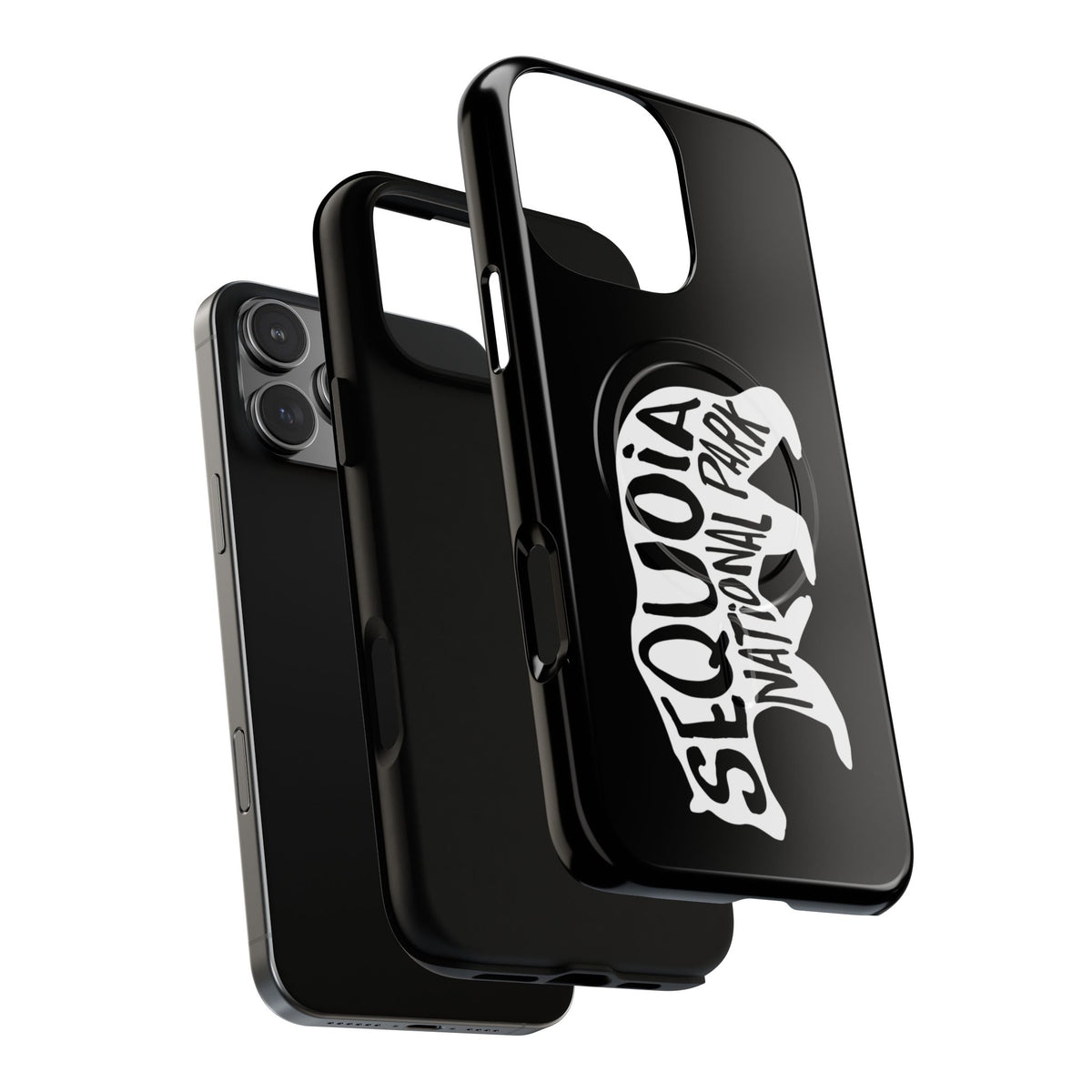 Sequoia National Park iPhone Case with MagSafe - Black Bear Design