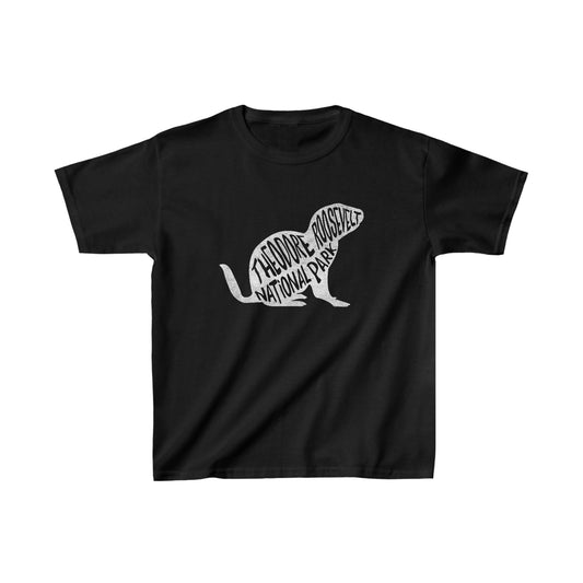 Theodore Roosevelt National Park Child T-Shirt - Prairie Dog Chunky Text