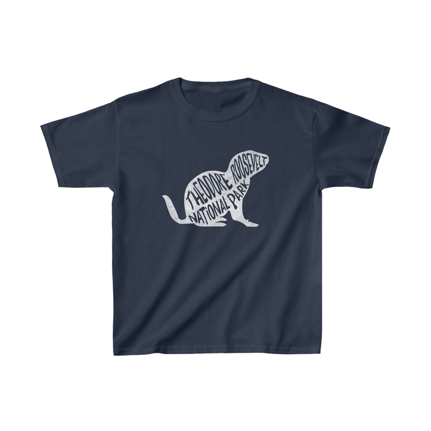 Theodore Roosevelt National Park Child T-Shirt - Prairie Dog Chunky Text