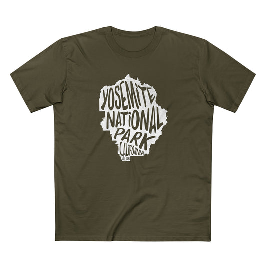 Yosemite National Park T-Shirt - Map