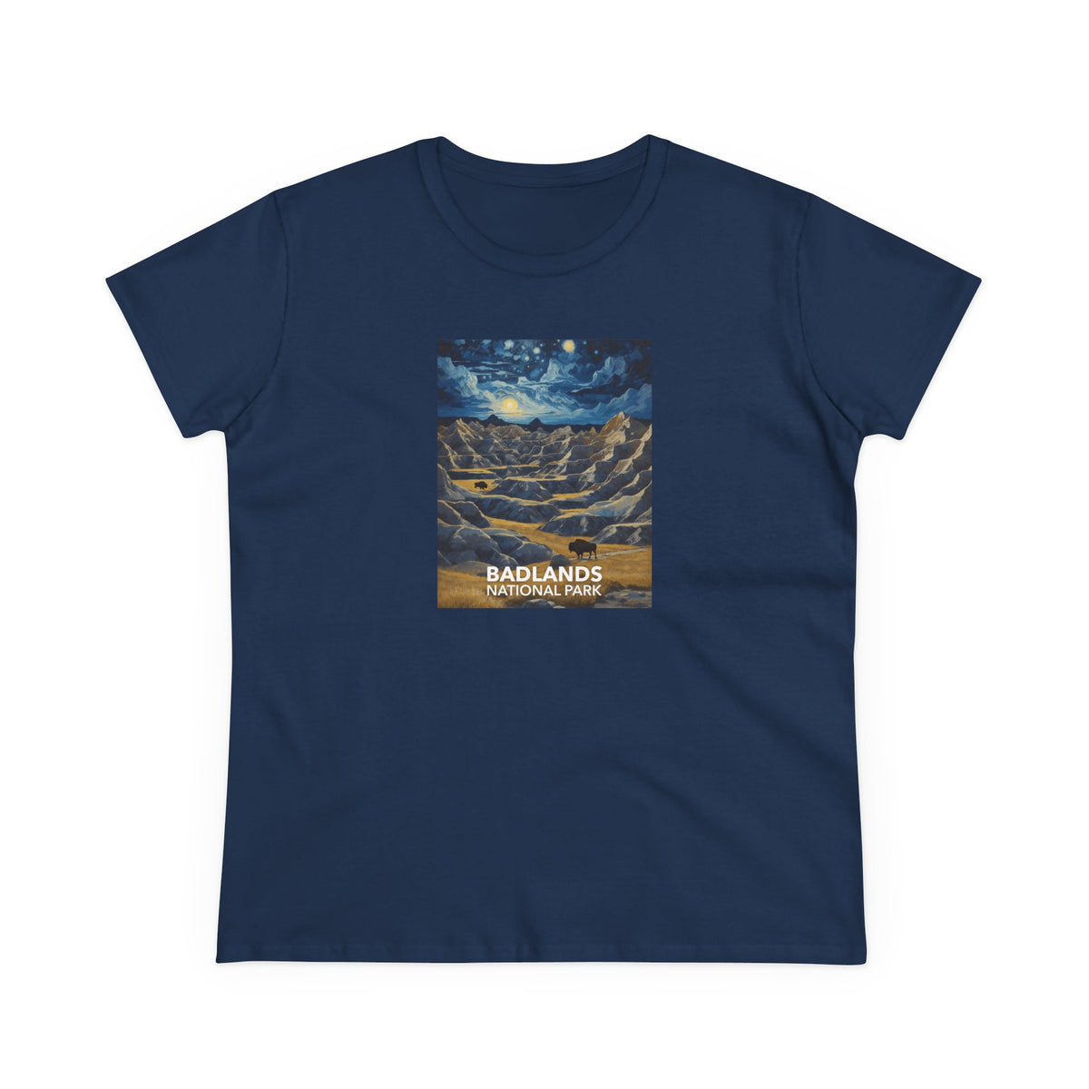 Badlands National Park Women's T-Shirt - Starry Night