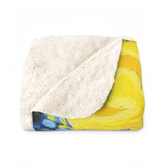 Crater Lake National Park Sherpa Blanket - The Starry Night