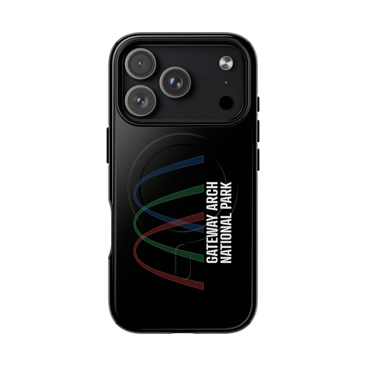 Gateway Arch National Park iPhone Case with MagSafe - Histogram Design