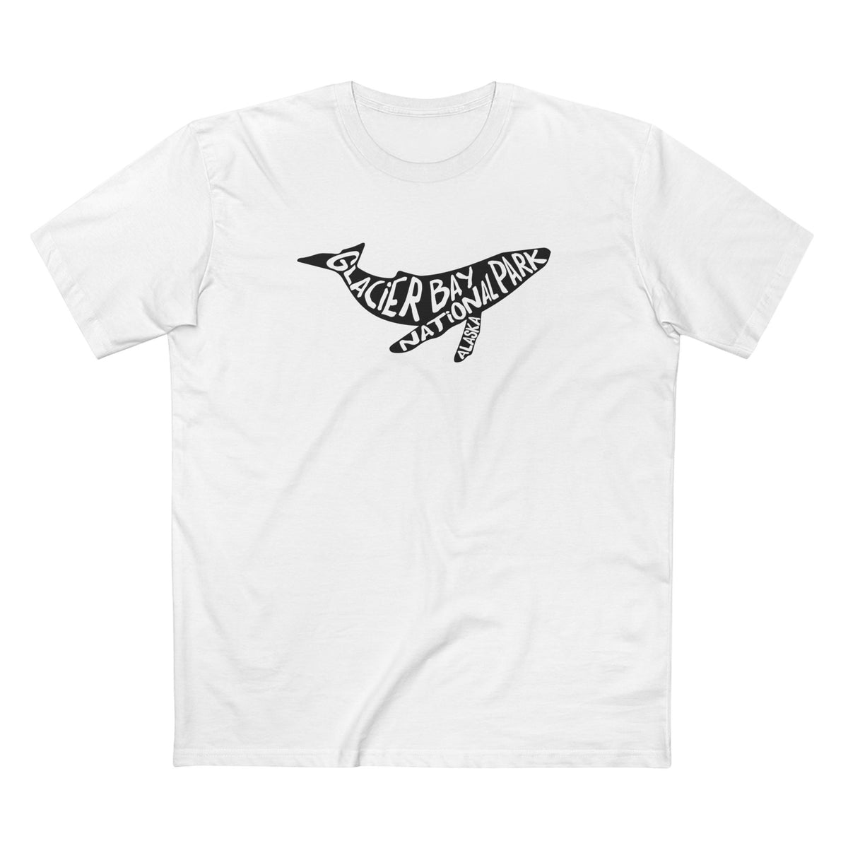 Glacier Bay National Park T-Shirt - Humpback Whale in White