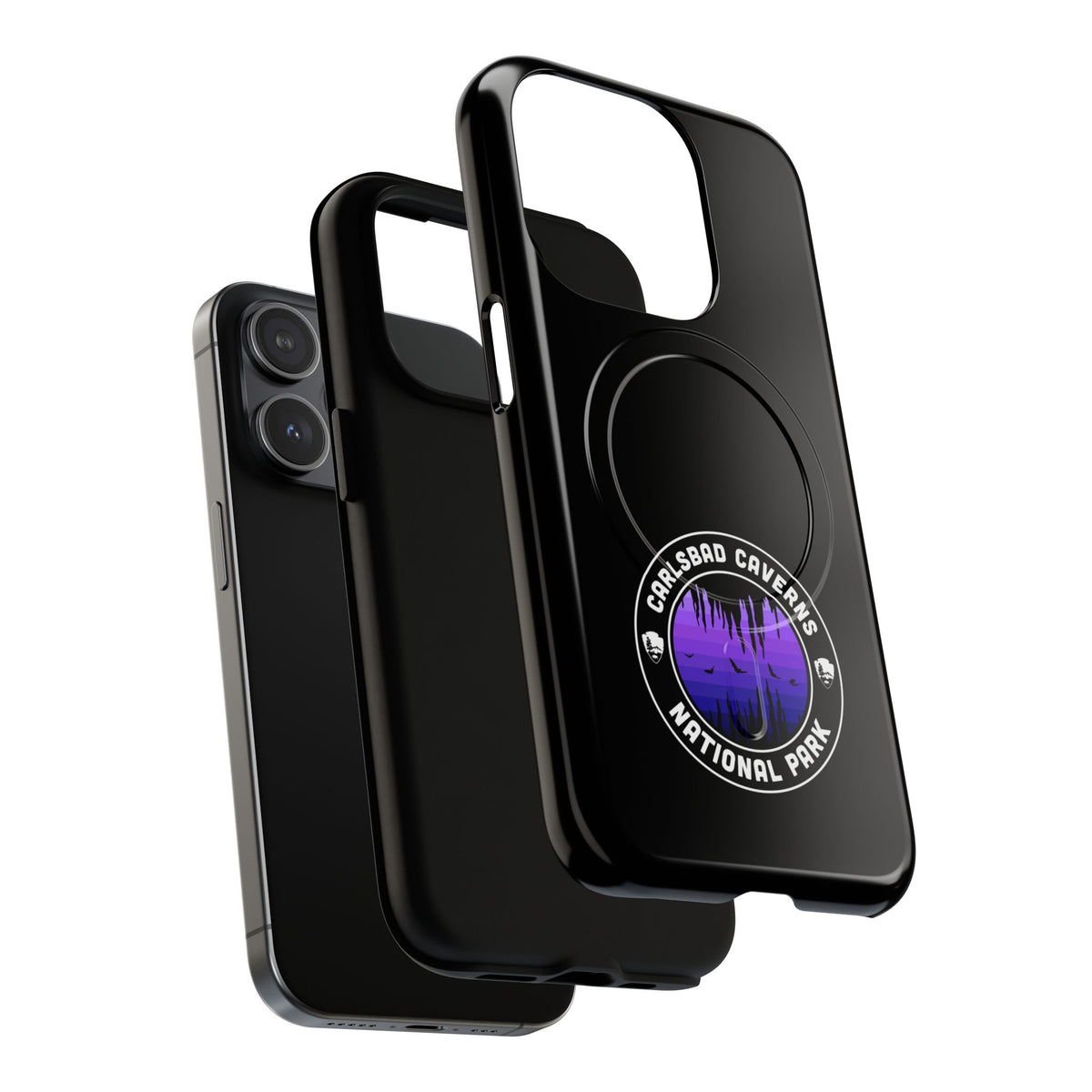 Carlsbad Caverns National Park iPhone Case with MagSafe - Round Emblem Design
