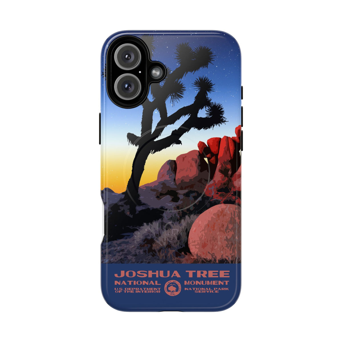 Joshua Tree National Park iPhone Case with MagSafe - Night